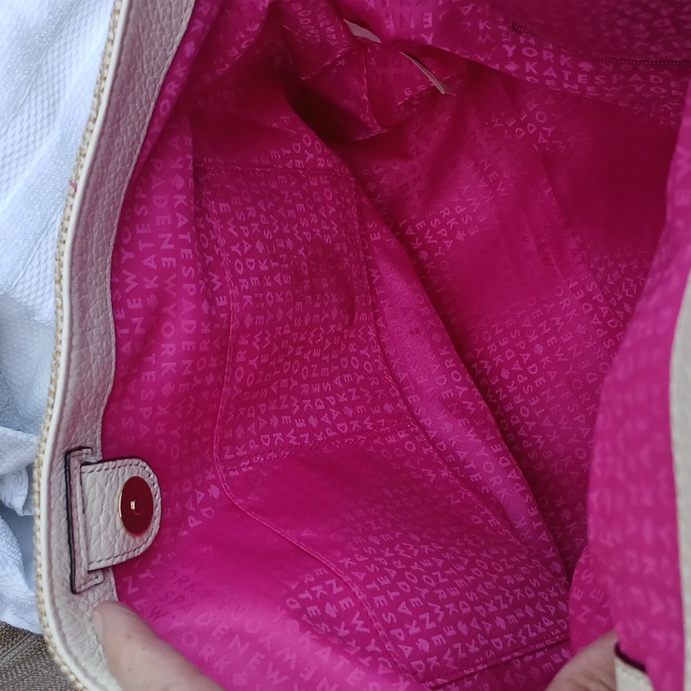 Kate Spade Cream and Pink Satchel - Picture 14 of 17